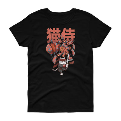 Catmere The Cat Samurai Oppitunnit Naisten T-Paita