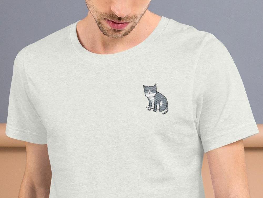 Brodeerattu Catmere The Cat T-Paita