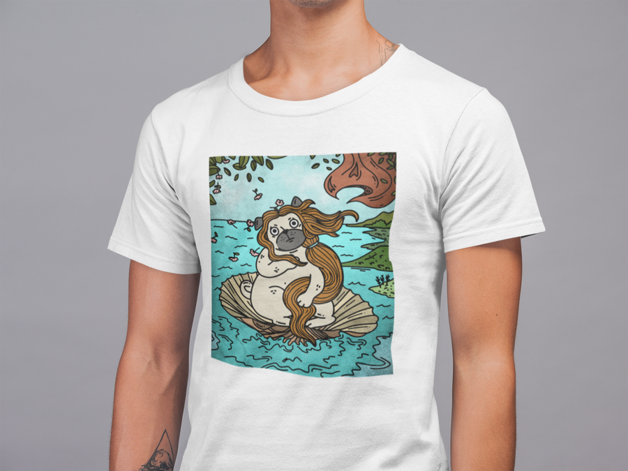 Mopsin Syntymä T-Paita